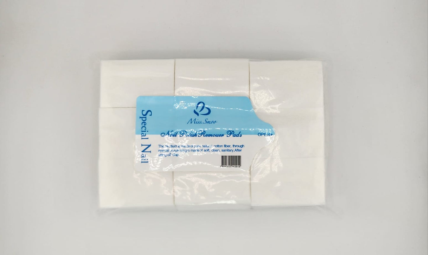Nail Gel Polish Remover Pads 1000 Pieces MISS SMOO (SOFT)- Disposable Lint Free Nail Wipes Pad, Clean Acrylic Nails Remover