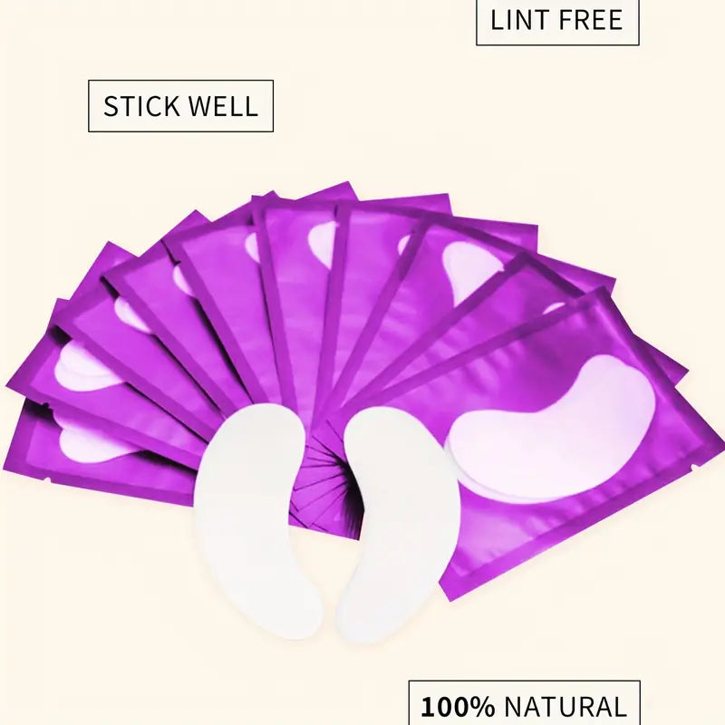 Eyelash Extension Under Eye Gel Pads Patches Vegan, No Skin Damage, No Skin Tearing