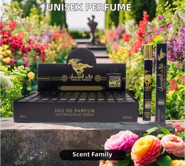 Qaed Al Fursan in its classic 35 ml - Eau De Parfum Natural Spray Vaporisateur REF: B100-95