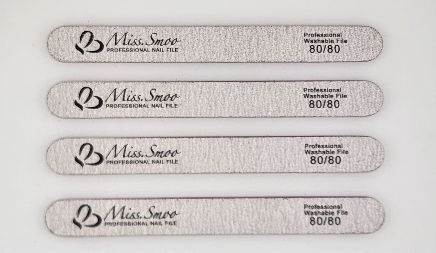 Miss Smoo Double Sided Nail File - Straight 80/80 (LOSE)