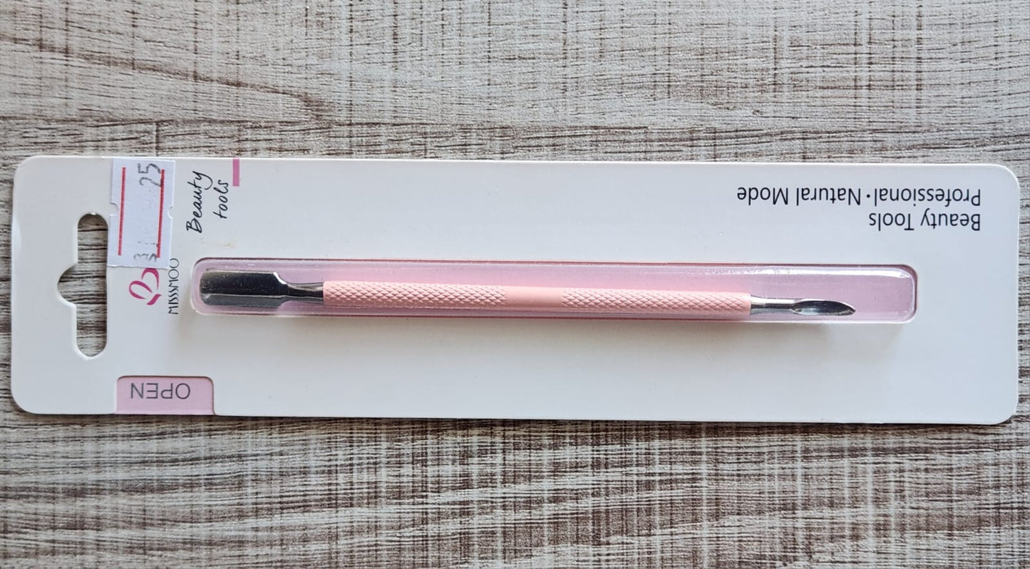 Stainless Steel Cuticle Pusher Double Sided - PINK