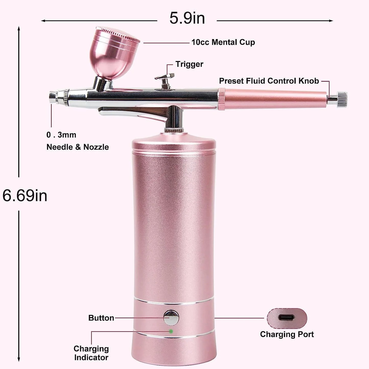 Air Brush System Rose Gold