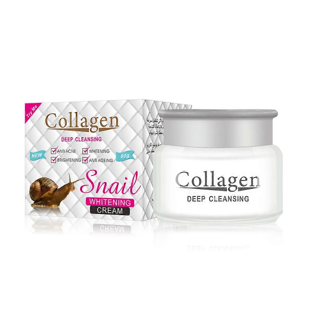 Collagen Snail Whitening Cream for Facial Cream Skin Moisturizing Anti-aging Whitening Protective Skincare 80g