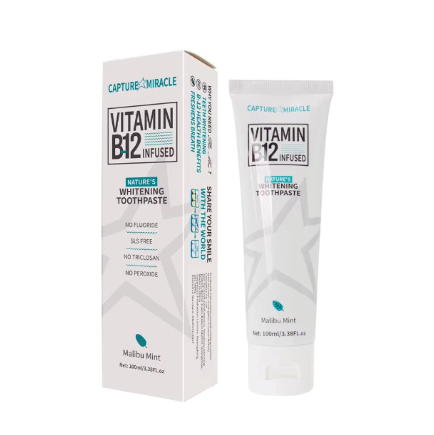 Capture Miracle Vitamin B12 Infused Whitening Toothpaste