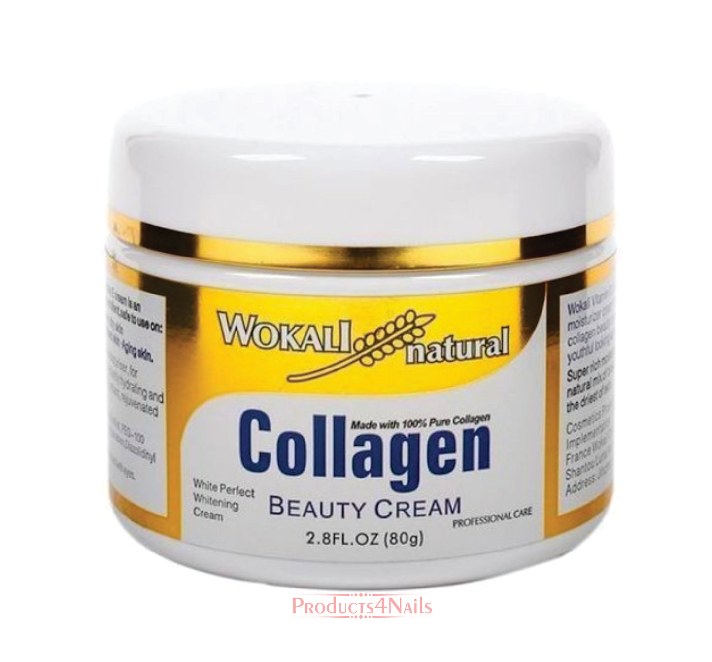 Wokali Collagen Cream x 80g with 100% PURE COLLAGEN AND VITAMIN E