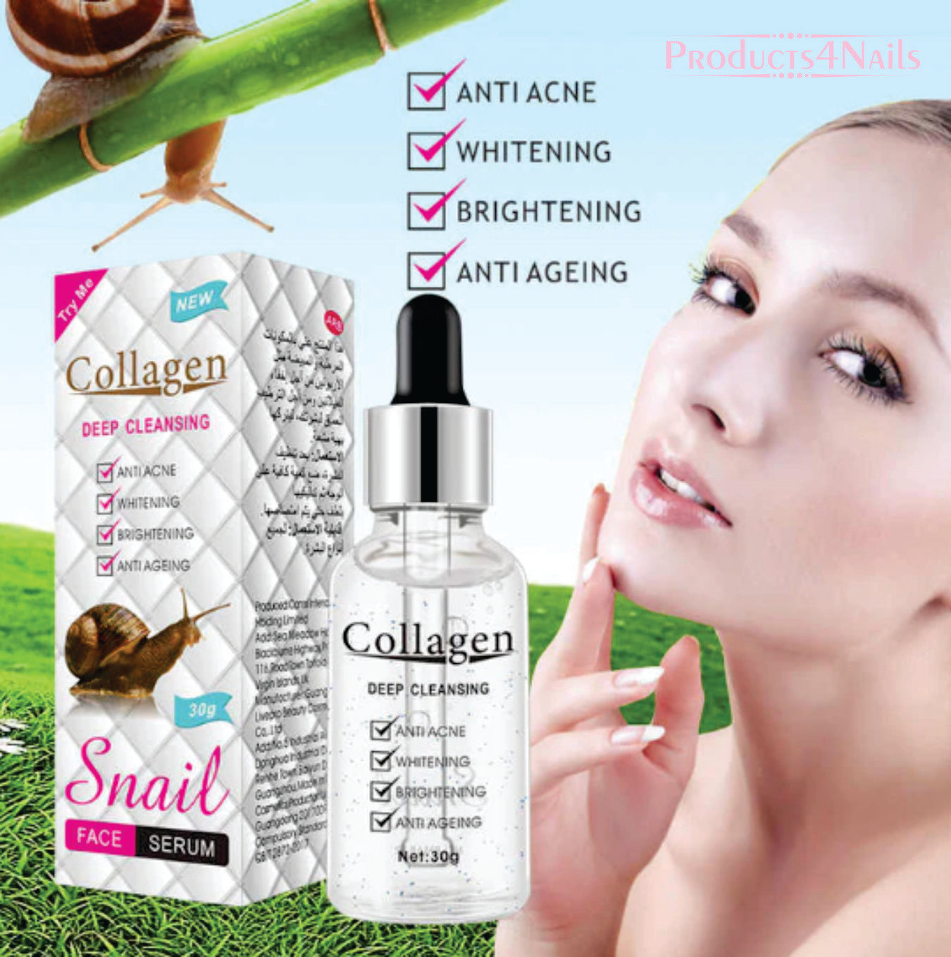 Collagen Snail Face Serum - PM6862-AC