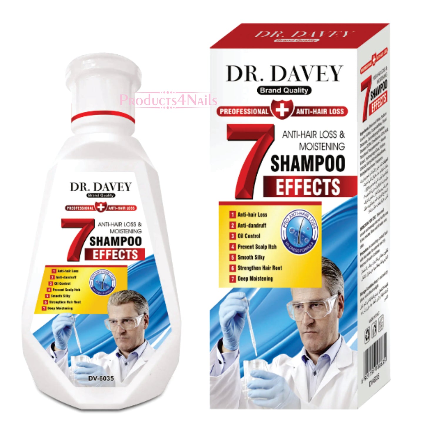 DR.DAVEY Anti-Hair Loss and Moistening Shampoo Anti-dandruff Oil Control Hair Shampoo - DV6035