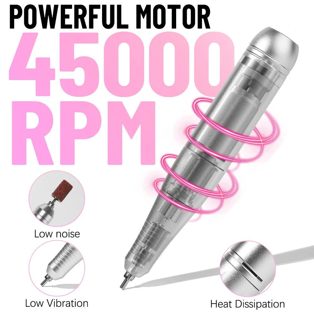 Rechargeable Nail Drill Machine Professional Edition 45000RPM (TOT-V1)