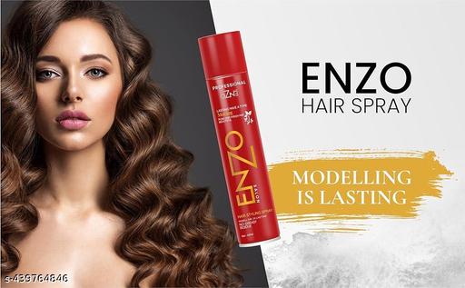 Enzo Hair Spray 420ml – Odour Fragrance, No Greasy, Pure & Fresh