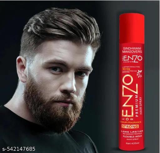 Enzo Hair Spray 420ml – Odour Fragrance, No Greasy, Pure & Fresh