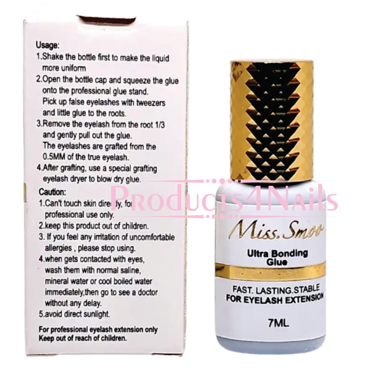 Eyelash Extension Glue - Ultra Bonding - 7ml - Miss Smoo Range