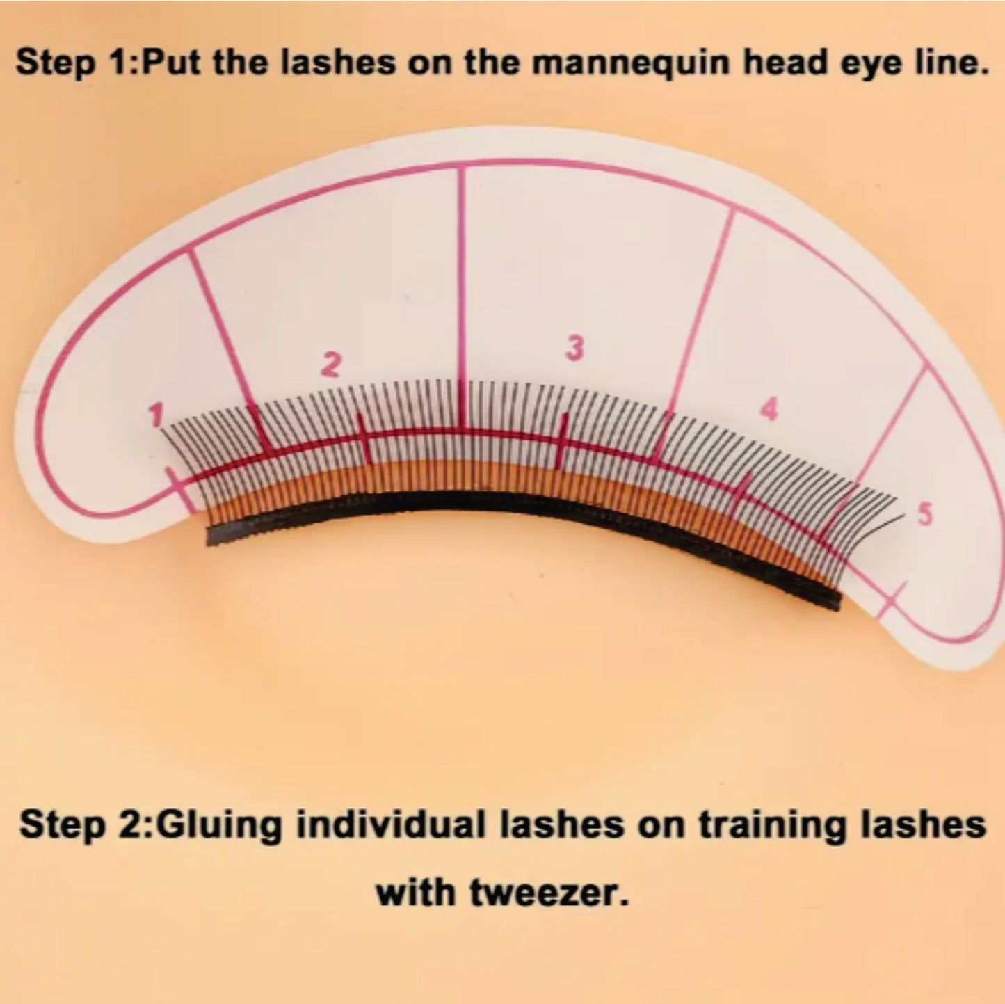 Professional Lash Mapping Stickers - Eyelash Positioning Stickers 10 sheets, 70 pairs - Under Eye Pads