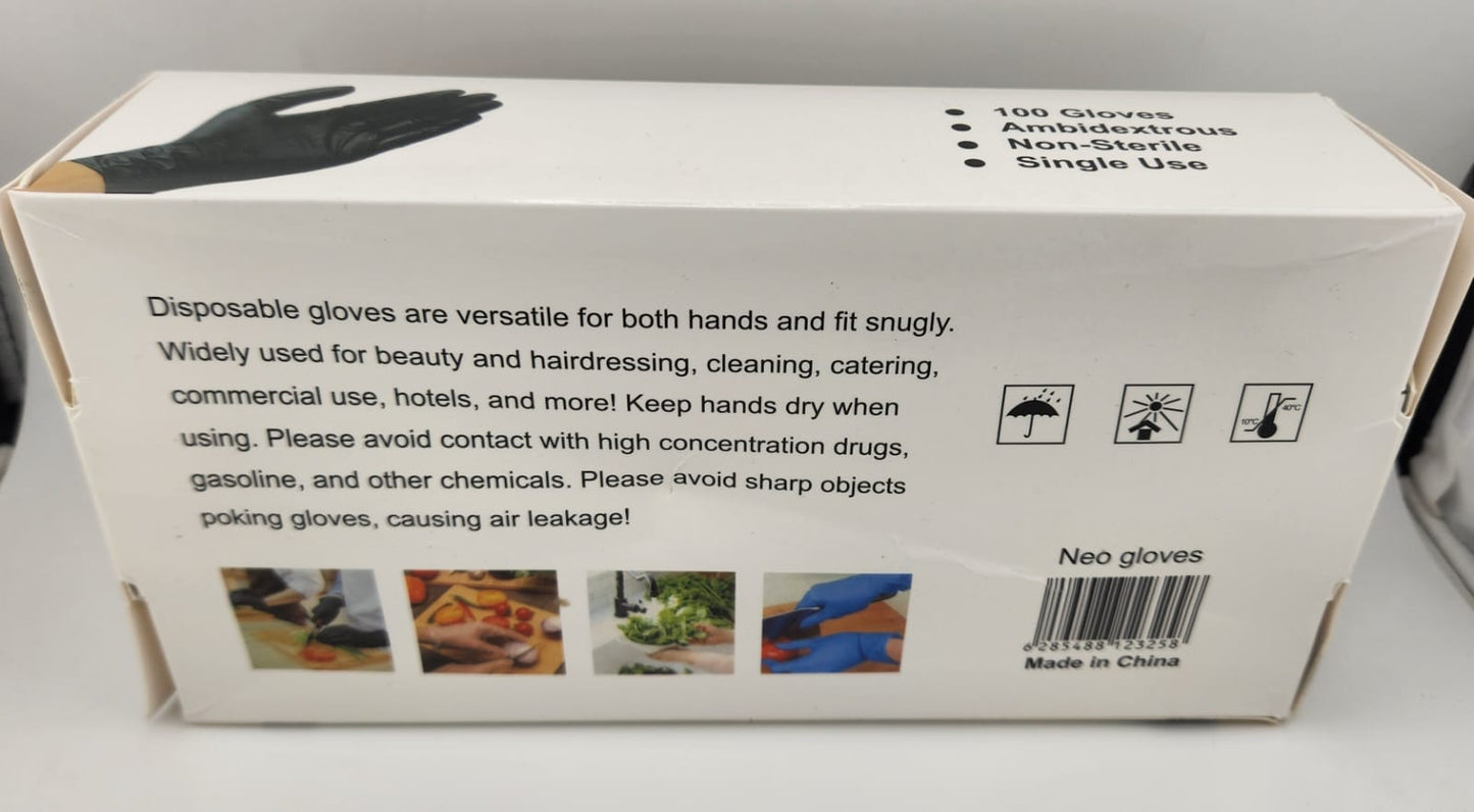 Disposable Nitrile Neo Gloves 100 Pieces