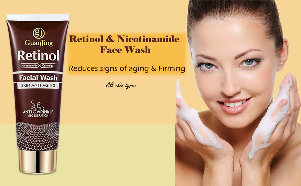 Guanjing Retinol Nicotamide Ceramide Anti-Aging Facial Wash / Face Wash - GJ7181