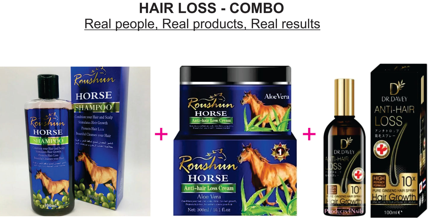 Hair Loss Treatment - COMBO (Real people, Real products, Real results)