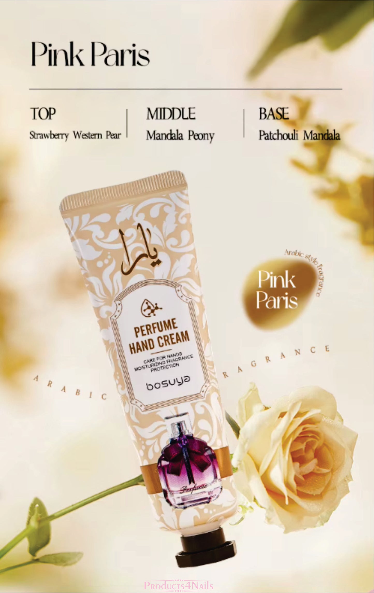 Hand Cream Bosuya Perfume 30g B2106 - 5 PIECES SET
