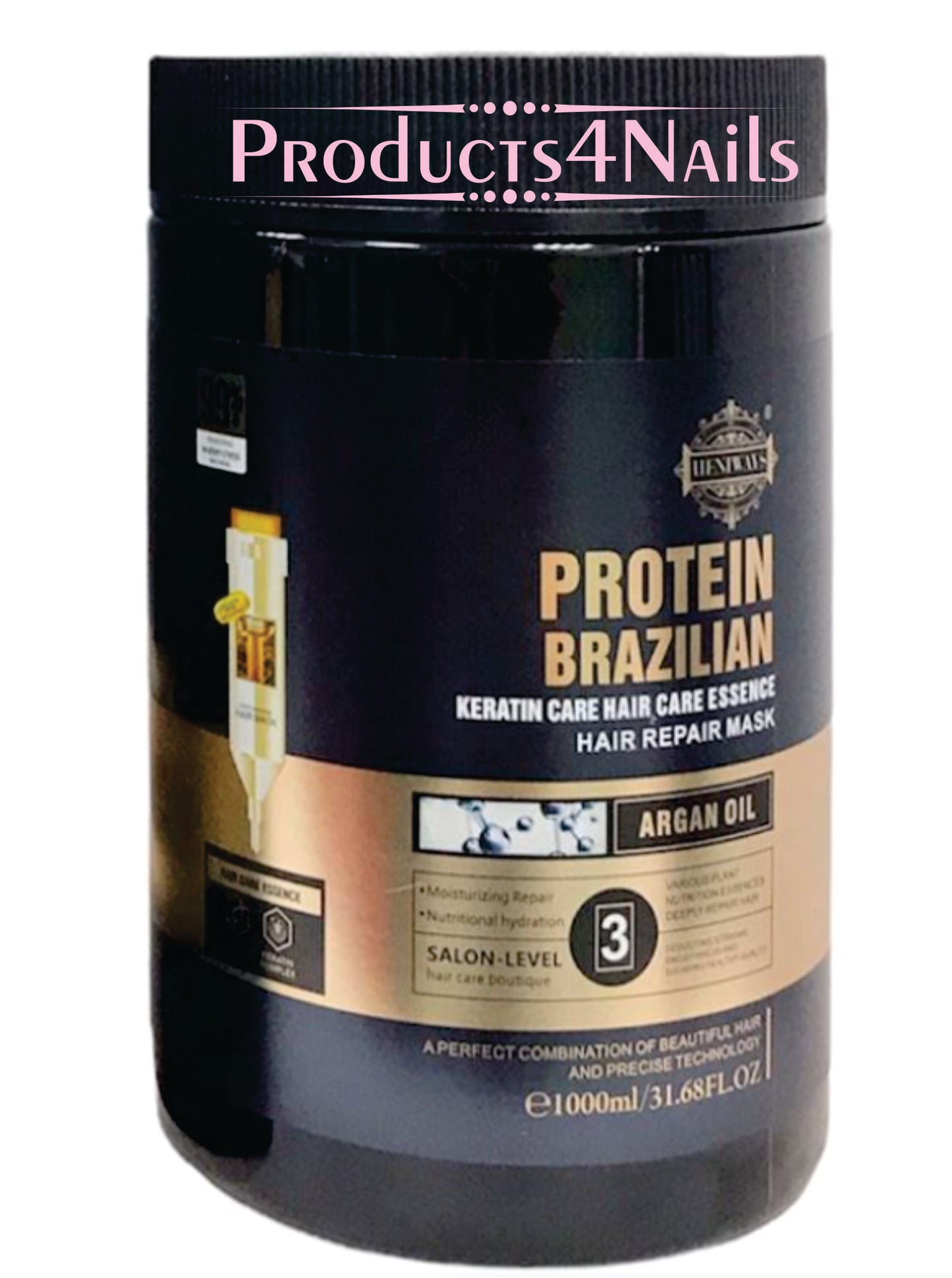 Keratin Brazilian Protein Creamy Hair Mask 1000ml - HS030-16