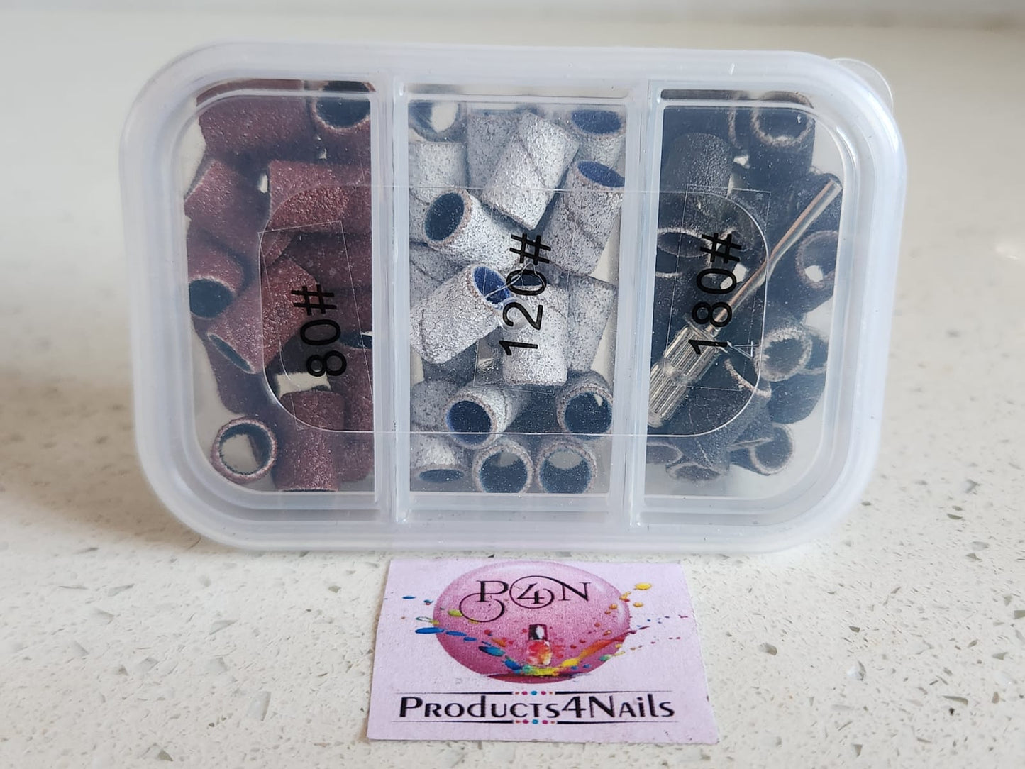 Sanding Caps 75 Pieces Small in #80 / #120 / #180 Professional
