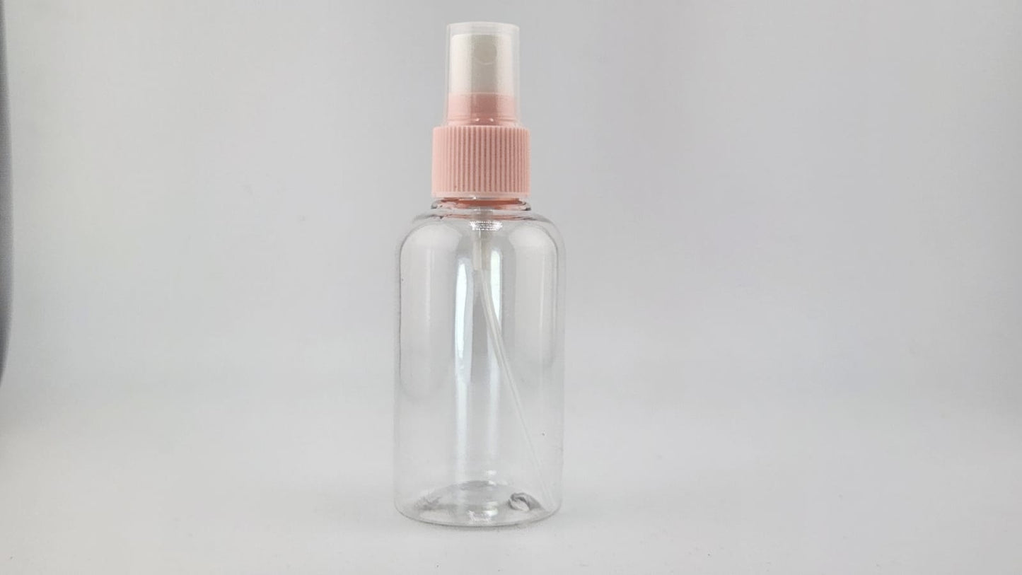 Spray Bottle 75ml (Clear with Light Pink Cap)
