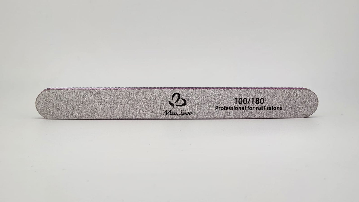 Miss Smoo Nail File 100/180 Straight (In a Bag)