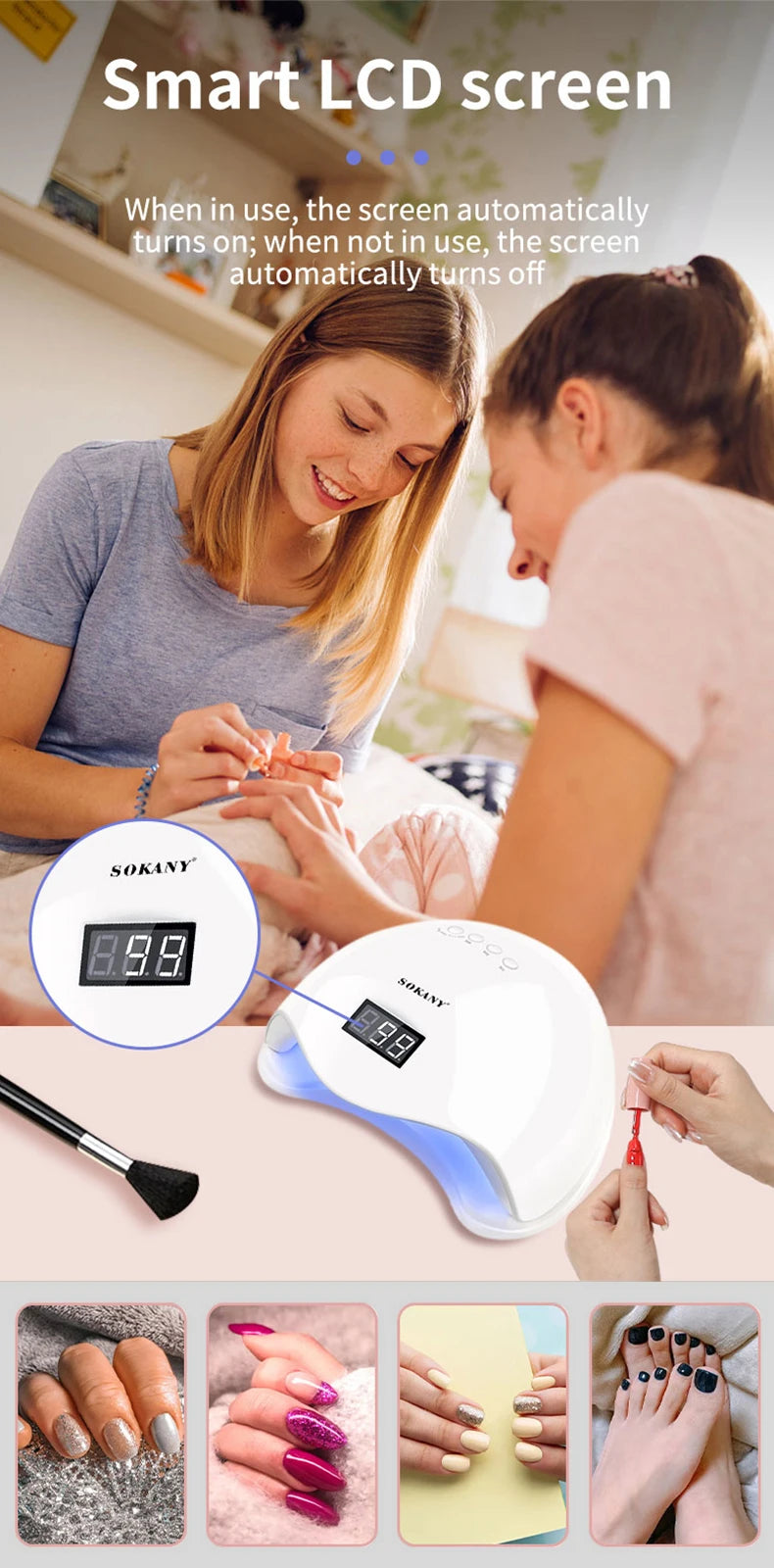 Sokany Nail Dryer SK-923 Nail Polish Dryer (UV Power 48 W)
