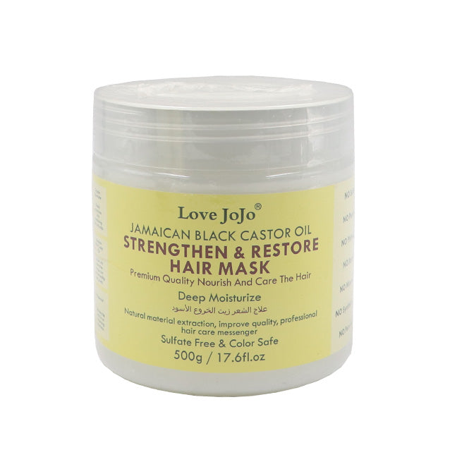 Love JoJo Jamaican Black Castor Oil Strengthen & Restore Hair MASK 500g - L2101-3