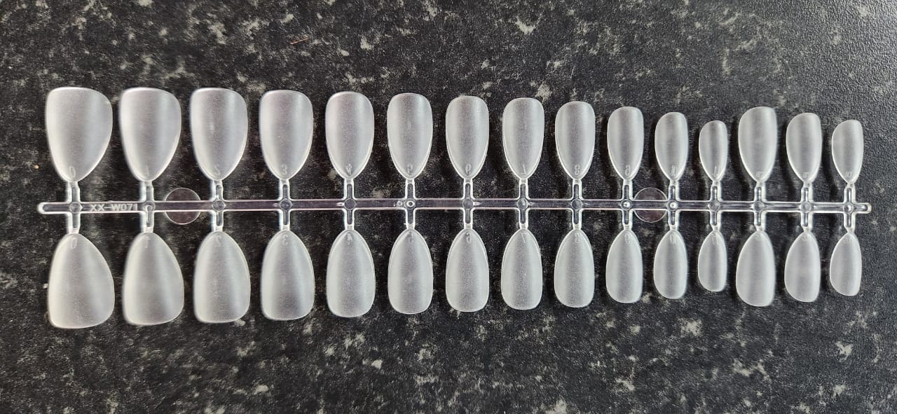 NAILS SHORT MEDUIM ROUNDED SQUARE Soft Gel Tips Full Coverage Tips 300pcs (MRS)