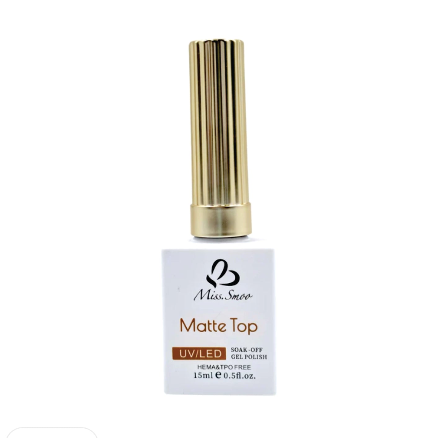Miss Smoo Matte Top Coat – HEMA & TPO Free, UV/LED Soak-Off, 15ml