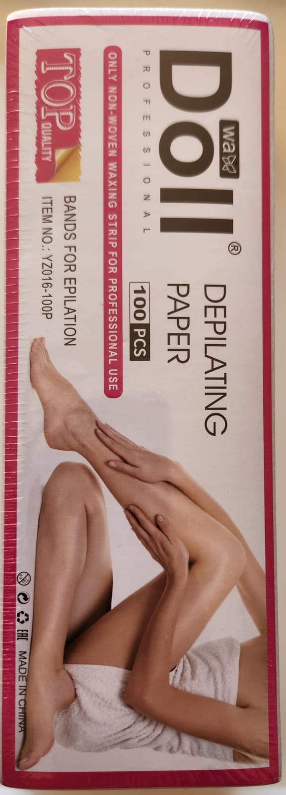 Doll Depilating Paper / Non-Woven Waxing Strips - 100pcs/pack