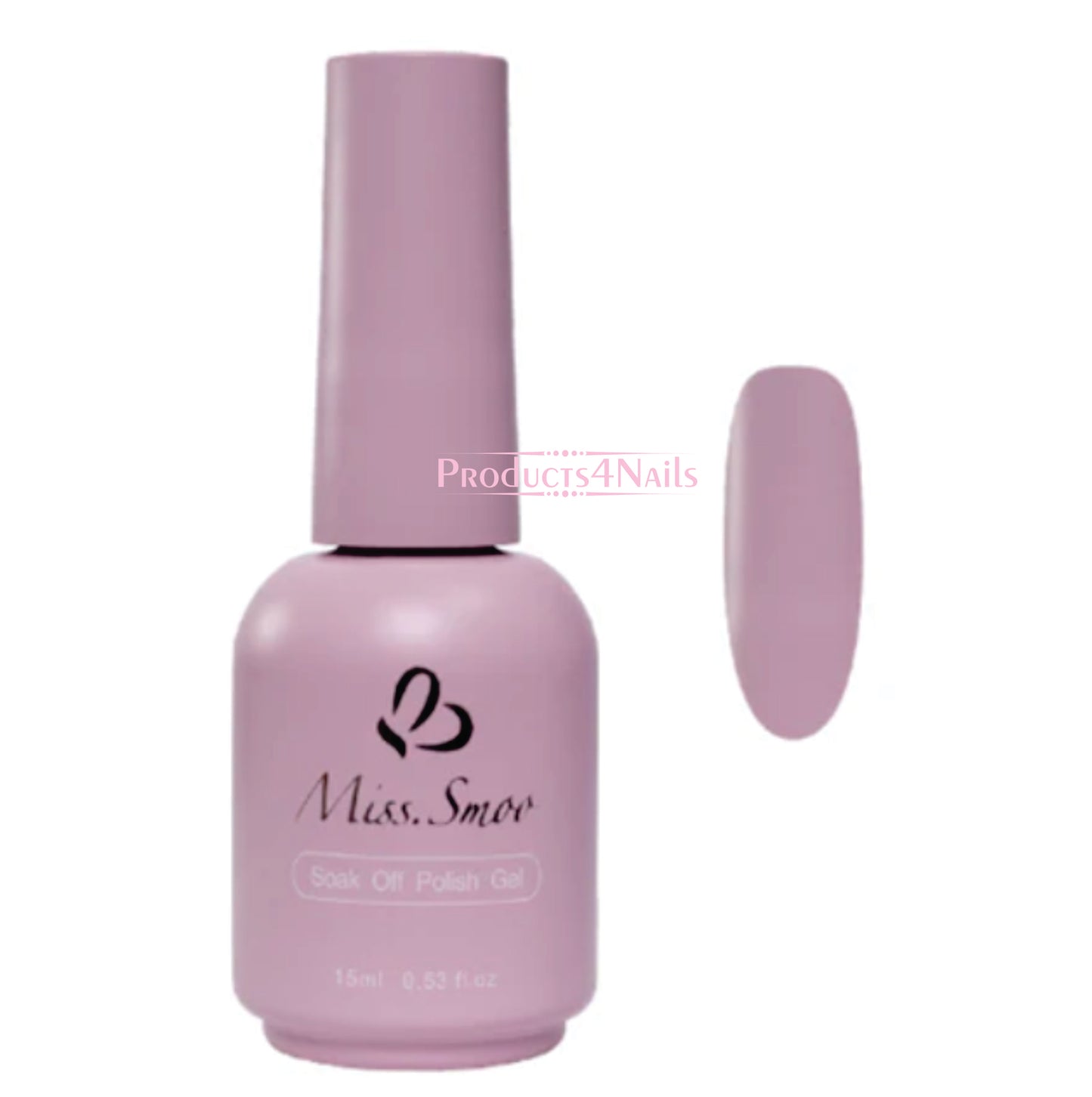 Miss Smoo UV Gel Nail Polish 15ml (ROUND BOTTLE)