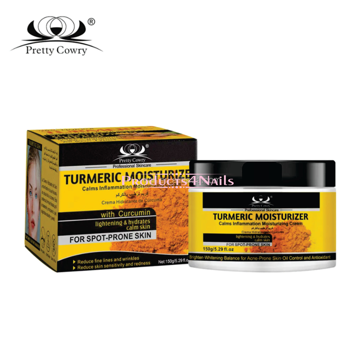 Pretty Crown Turmeric Moisturizing Cream 150g