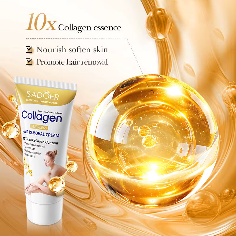 SADOER Hair Removal Cream 60g - Painless Depilatory for Body, Legs, Bikini