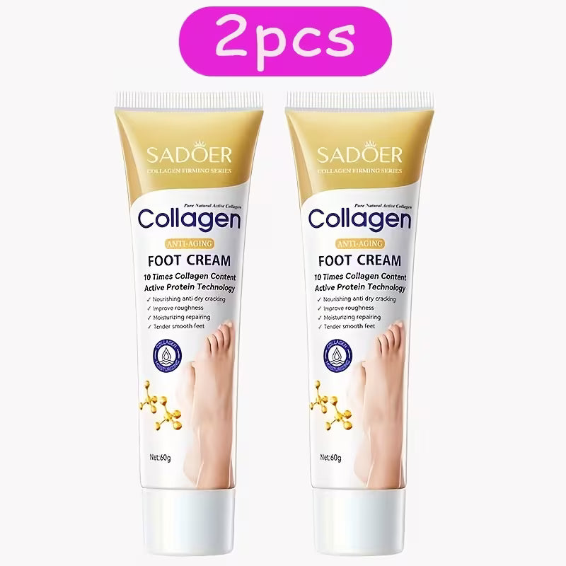SADOER Collagen Foot Cream 60g - Anti-Aging Cracked Heel Repair
