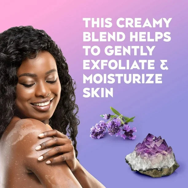 SCRUB & WASH BRINGTENING EXFOLIATING 580ml Love JoJo Tranquil + Amethyst & Lavender flowers L2017-14