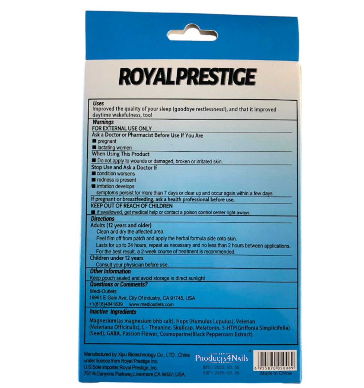 RoyalPrestige Deep Sleep Patch - 10X deep sleep patches