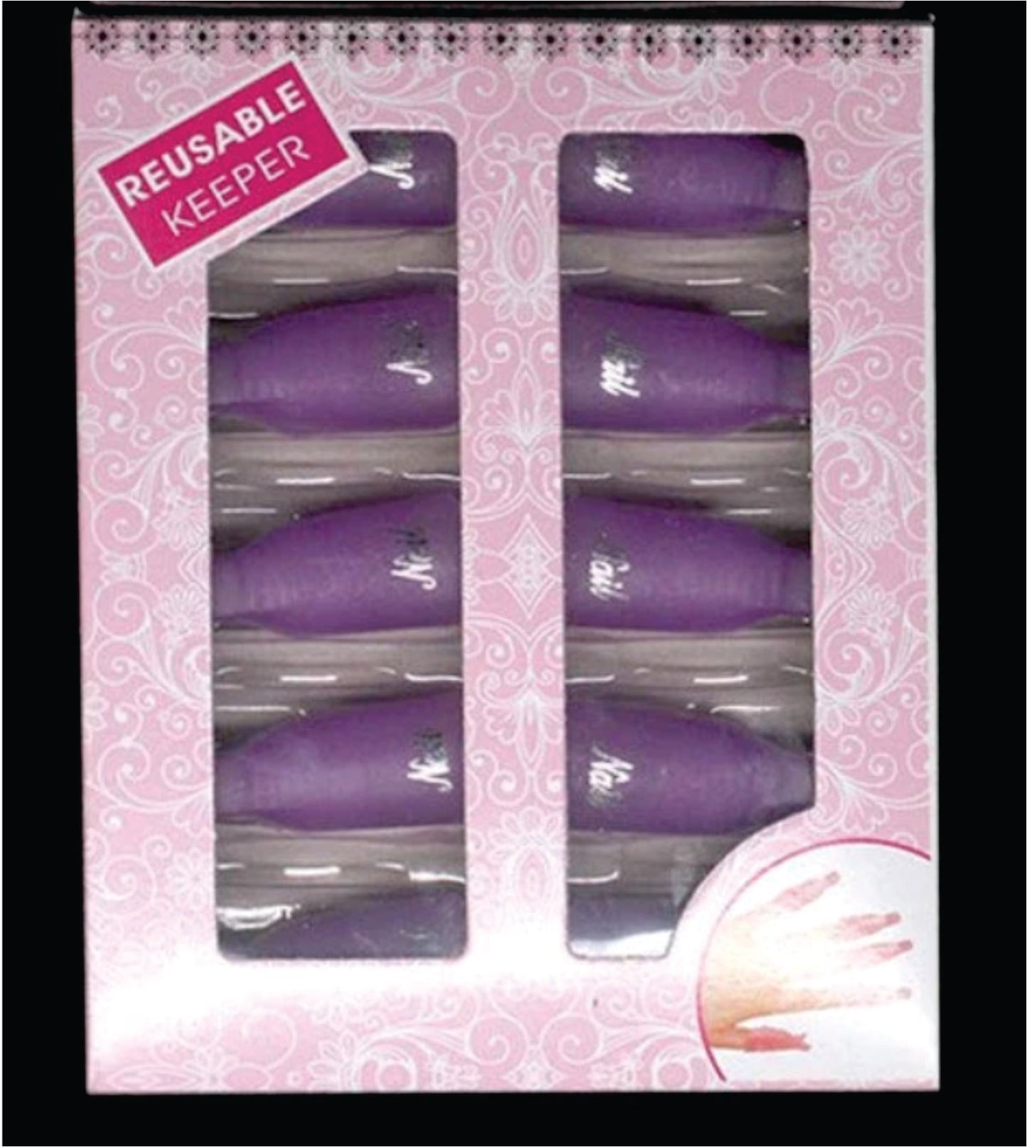Nail Soak Off - Reusable Keeper for remover tips 10pcs