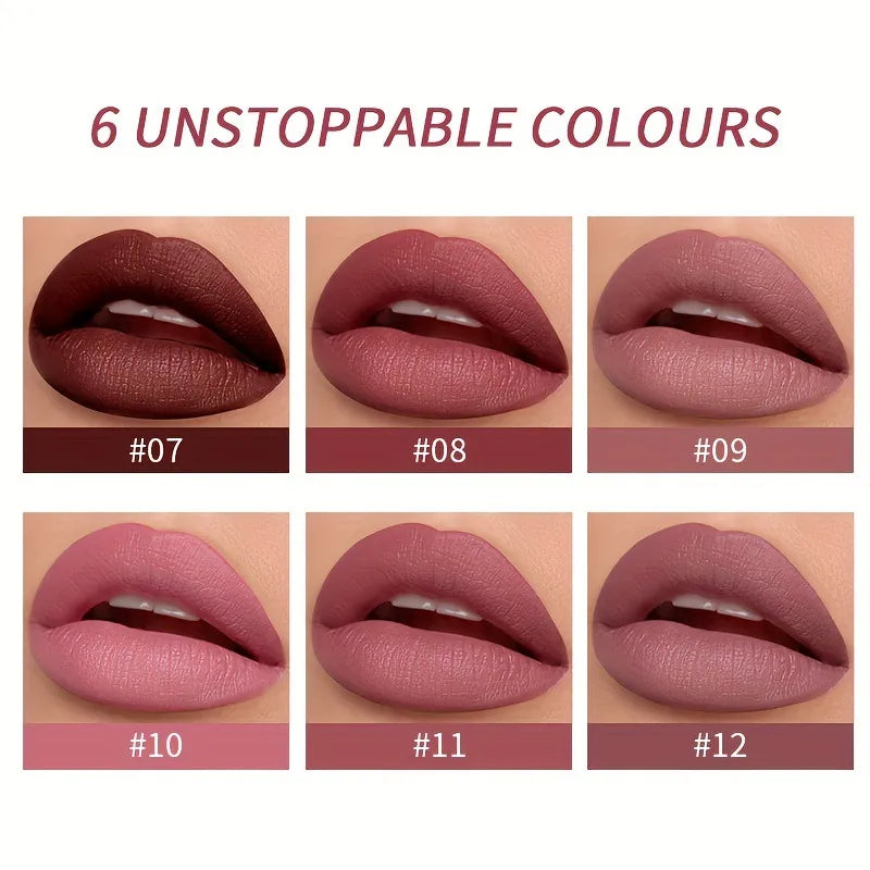 USHAS Lip Matte LipGloss & Lipliner Waterproof Long Lasting 2 in 1, ITEM NO: CS424B