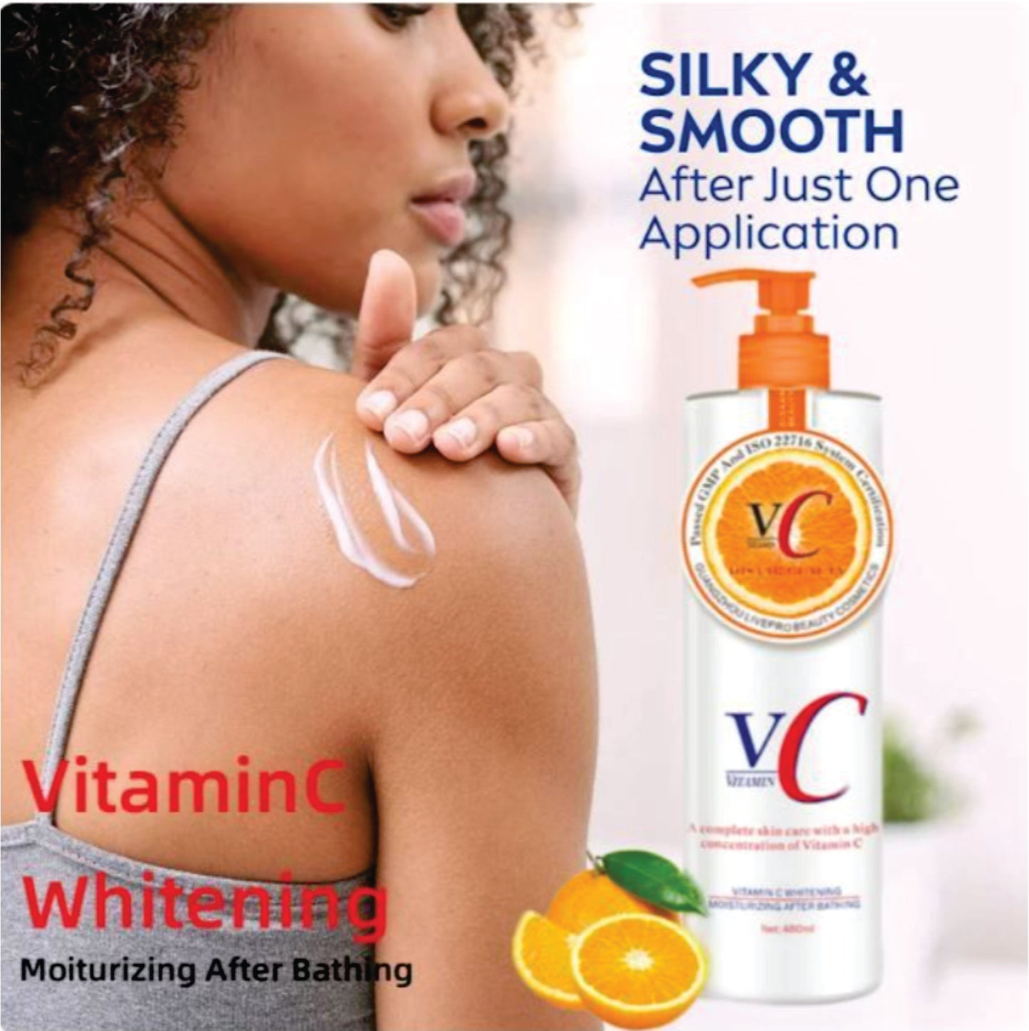 Vitamin C Body Lotion - 480ml - Moisturizing After Bathing - PS-26671