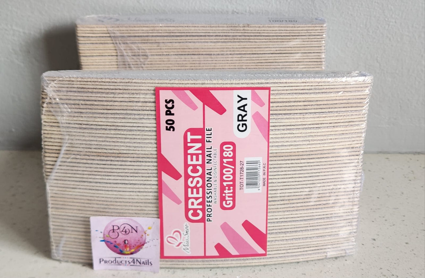 Wooden Rhombus Nail File 100/180 - 1mm & 180/240 - Miss Smoo
