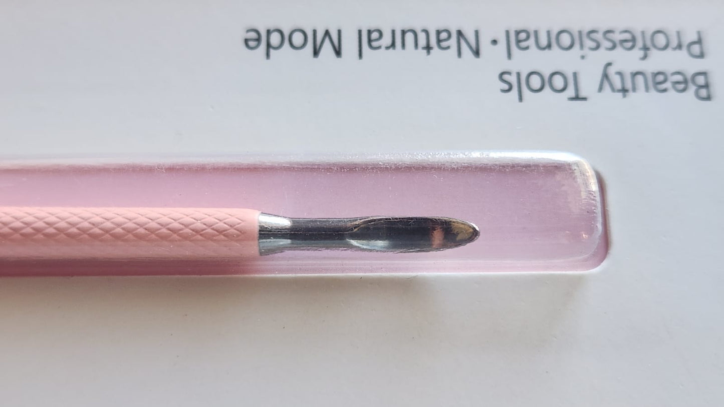 Stainless Steel Cuticle Pusher Double Sided - PINK