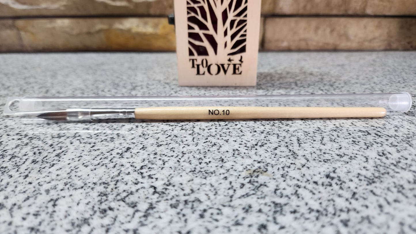 Wooden Acrylic Nail Brush NO.12 (HIGH QUALITY)- ITEM NO:26545 (P4N)