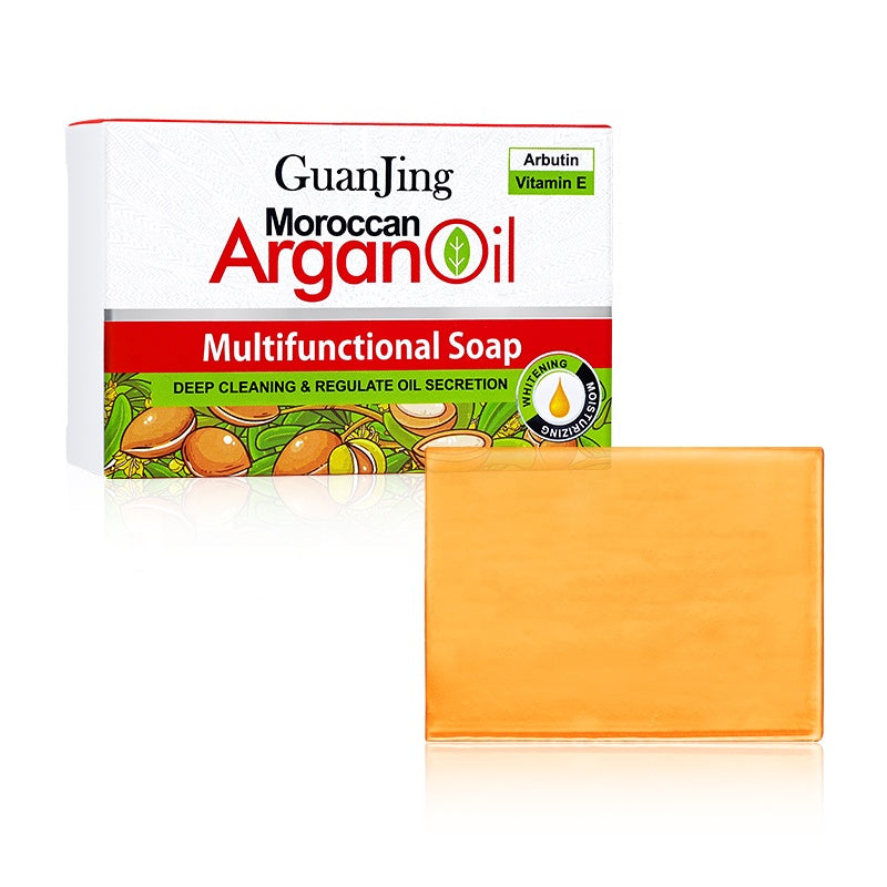 Moroccan Argan Oil Multifunctional Soap 100g Deep Clean, Brighten Moisturise Skin