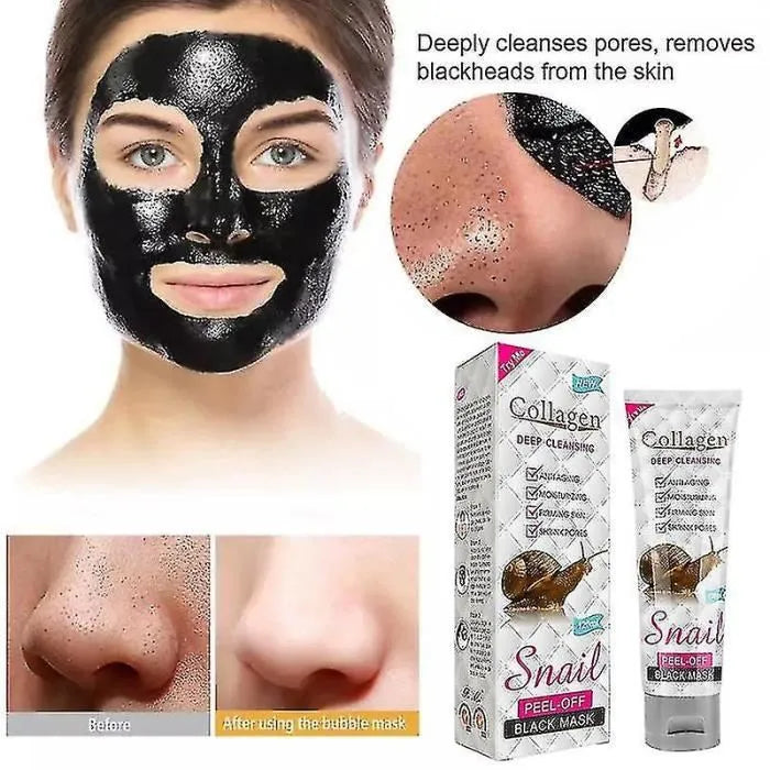 Collagen Snail Deep Cleansing Peel Off Black Mask Anti Aging 120ml