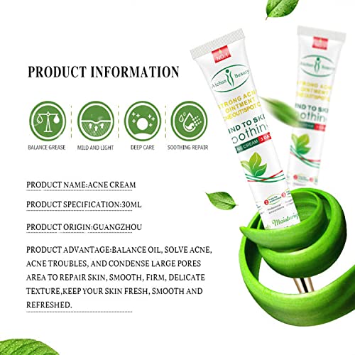 Aichun Beauty, Strong Acene ointment Acene Outispot on, Acene Cream 3 days Acne out, Spot on 30ml