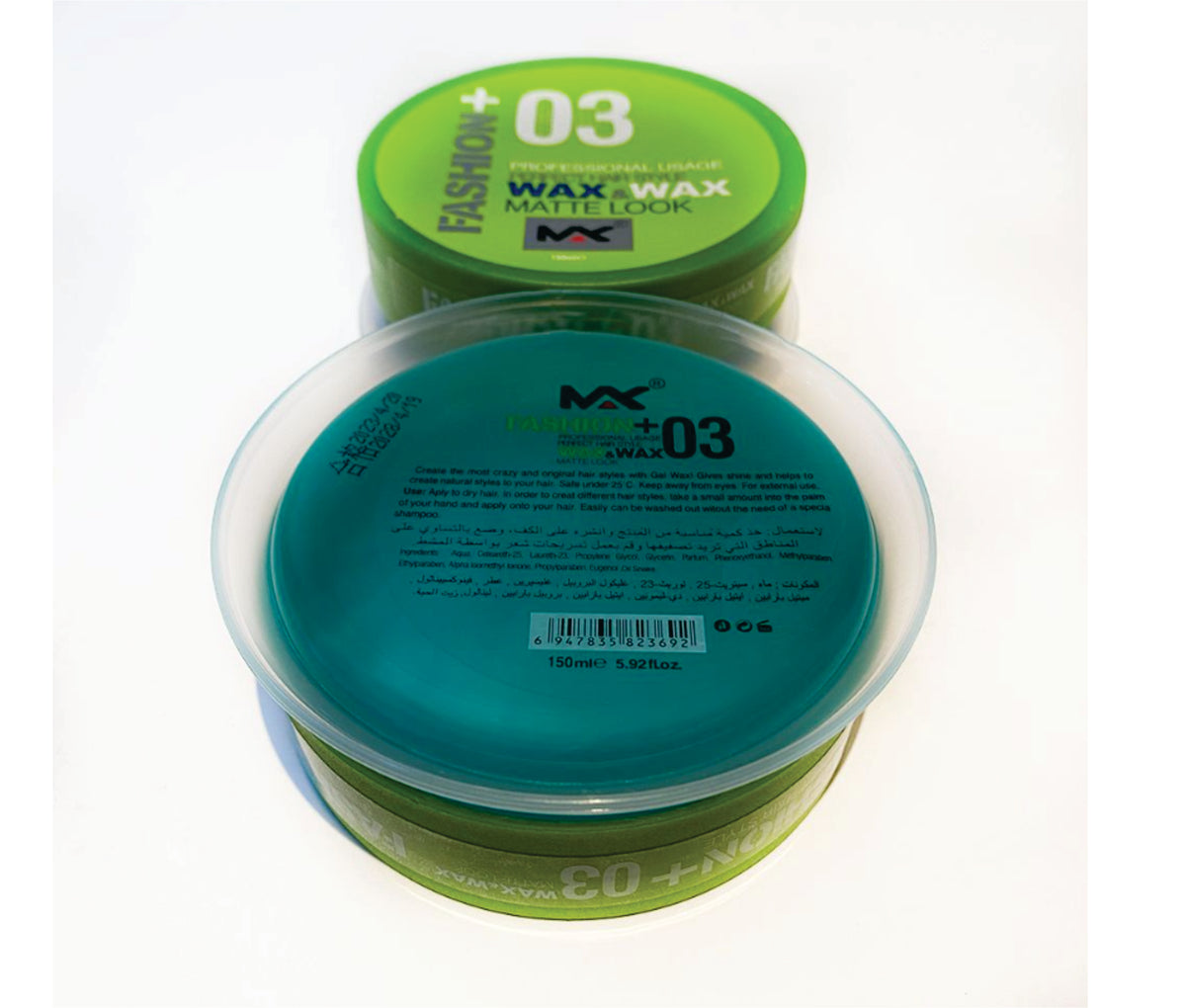 Fashion+ 03 Hair Styling Gel Wax 150ml - Matte Look - MVAKA