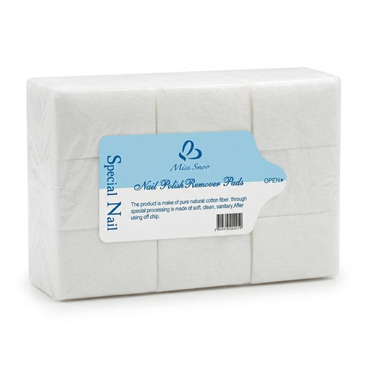 Nail Gel Polish Remover Pads 1000 Pieces MISS SMOO (SOFT)- Disposable Lint Free Nail Wipes Pad, Clean Acrylic Nails Remover