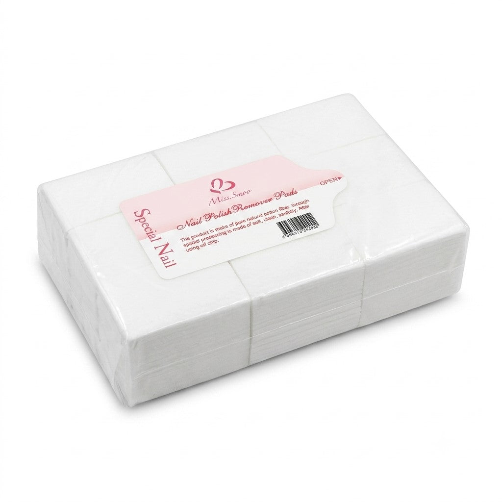 Nail Gel Polish Remover Pads 1000 Pieces MISS SMOO - Disposable Lint Free Nail Wipes Pad, Clean Acrylic Nails Remover