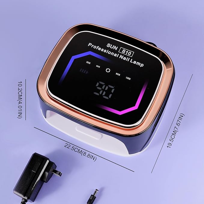 Sun S10 Rechargeable 108W UV LED Gel Polish Nail Dryer Cordless Electric Nail Art Lamp