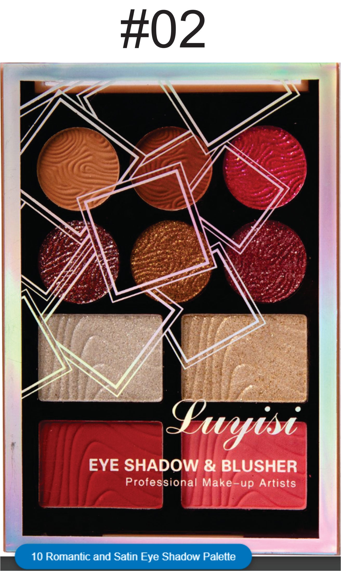 Satin Eye Shadow & Blusher 10 Romantic Palette LUYISI