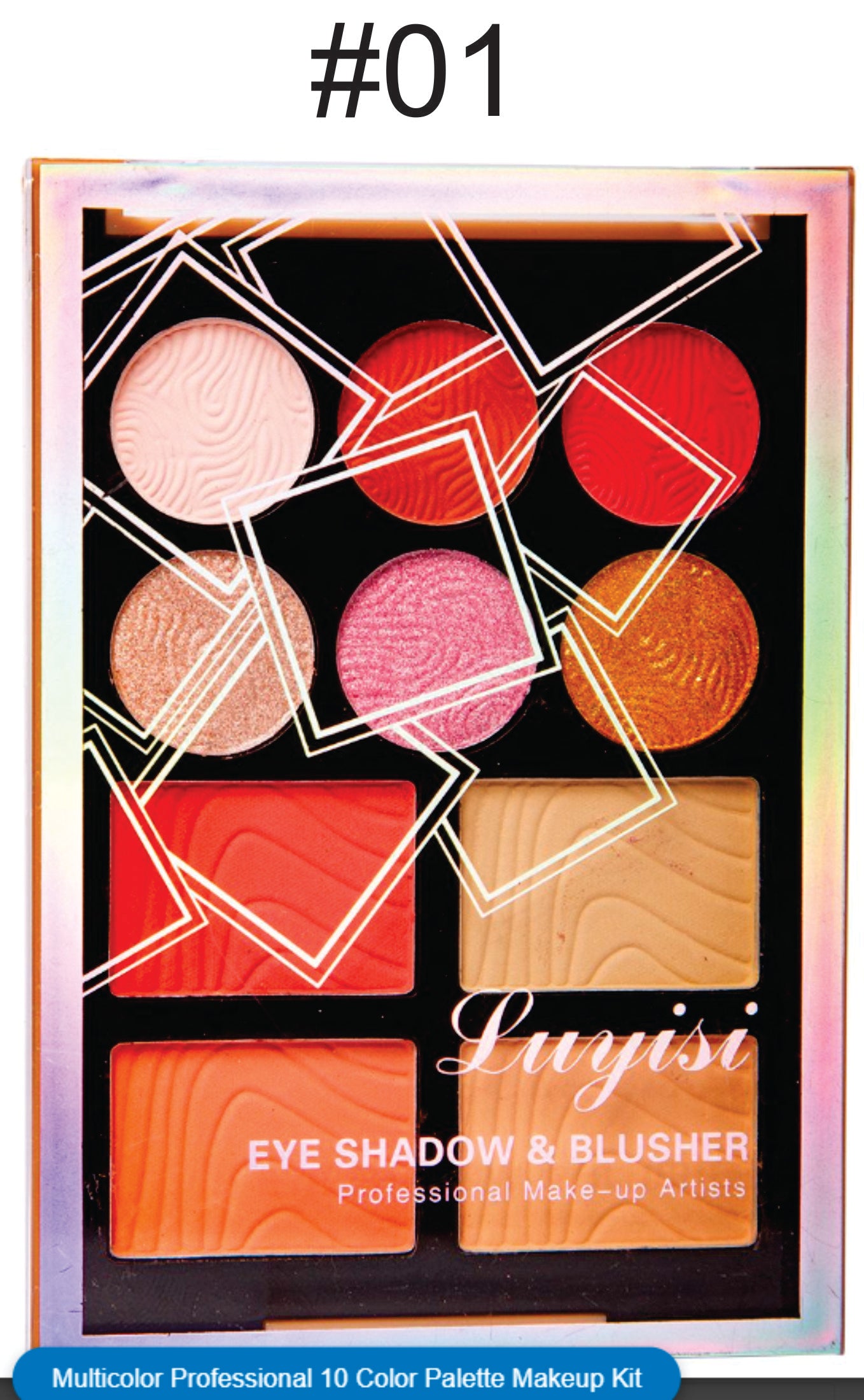 Satin Eye Shadow & Blusher 10 Romantic Palette LUYISI